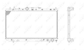 Nrf 53420 - RADIADOR ALU BRAZED TOYOTA AVENSIS