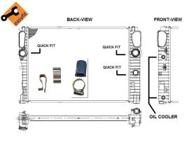 Nrf 53422 - RADIADOR ALU BRAZED MERCEDES E CLAS