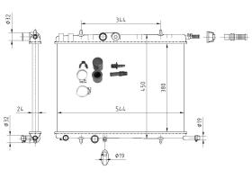 Nrf 53424A - RADIADOR ALU MECHAN PEUGEOT CITROEN