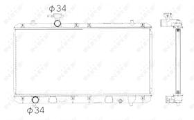 Nrf 53428 - RADIADOR ALU BRAZED SUZUKI LIANA 01