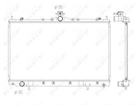 Nrf 53431 - RADIADOR ALU BRAZED MITSUBISHI GRAN