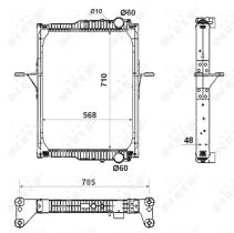  53432 - RADIADOR ALU BRAZED RENAULT TRUCKS