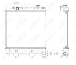 Nrf 53433 - RADIADOR ALU BRAZED MAZDA DEMIO 98-