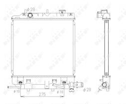 Nrf 53434 - RADIADOR ALU BRAZED MAZDA DEMIO 98-