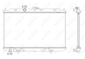 Nrf 53435 - RADIADOR ALU BRAZED NISSAN ALMERA T