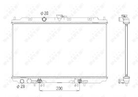 Nrf 53436 - RADIADOR ALU BRAZED NISSAN ALMERA T