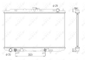 Nrf 53437 - RADIADOR ALU BRAZED NISSAN ALMERA T