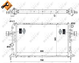 Nrf 53441 - RADIADOR ALU BRAZED OPEL VAUXHALL A