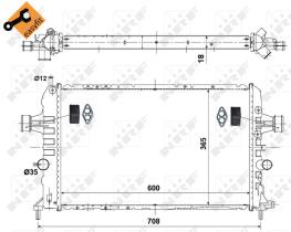 Nrf 53442 - RADIADOR ALU BRAZED OPEL VAUXHALL A