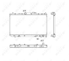 Nrf 53446 - RADIADOR ALU BRAZED TOYOTA AVENSIS