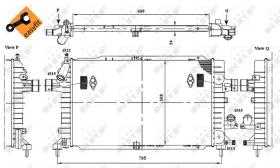 Nrf 53447 - RADIADOR ALU BRAZED OPEL VAUXHALL A
