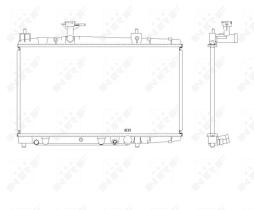 Nrf 53448 - RADIADOR ALU BRAZED TOYOTA YARIS 01