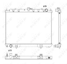 Nrf 53450 - RADIADOR ALU BRAZED NISSAN X-TRAIL