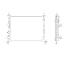 Nrf 53458 - RADIADOR ALU BRAZED FIAT BRAVA 00-