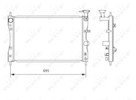  53464 - RADIADOR ALU BRAZED MITSUBISHI COLT