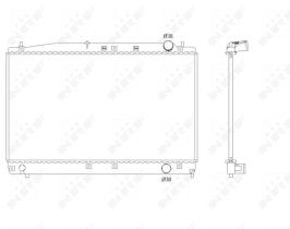 Nrf 53466 - RADIADOR ALU BRAZED TOYOTA AVENSIS