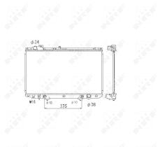 Nrf 53467 - RADIADOR ALU BRAZED LEXUS GS 300 97