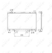 Nrf 53468 - RADIADOR ALU BRAZED LEXUS LS 400 94