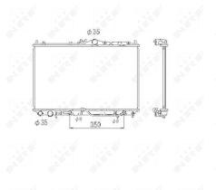  53469 - RADIADOR ALU BRAZED MITSUBISHI CARI