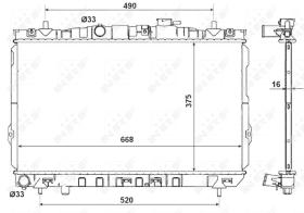  53471 - RADIADOR ALU BRAZED HYUNDAI COUPE 9