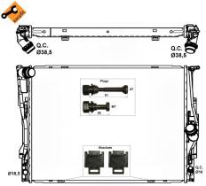 Nrf 53474 - RADIADOR ALU BRAZED BMW 116I 07-