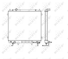 Nrf 53479 - RADIADOR ALU BRAZED HYUNDAI TERRACA