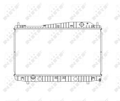 Nrf 53481 - RADIADOR ALU BRAZED CHEVROLET (GM)