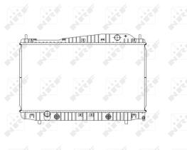 Nrf 53482 - RADIADOR ALU BRAZED CHEVROLET (GM)