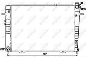 Nrf 53497 - RADIADOR ALU BRAZED HYUNDAI TUCSON