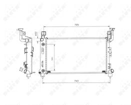 Nrf 53501 - RADIADOR ALU BRAZED CHRYSLER (USA)