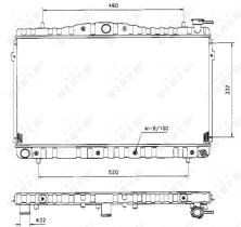 Nrf 53504 - RADIADOR ALU BRAZED HYUNDAI COUPE 9