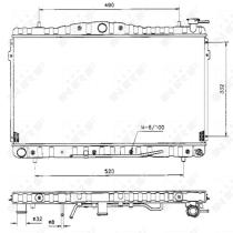 Nrf 53505 - RADIADOR ALU BRAZED HYUNDAI COUPE 9