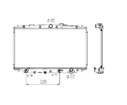 Nrf 53513 - RADIADOR ALU BRAZED HONDA PRELUDE 9