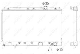  53521 - RADIADOR ALU BRAZED MITSUBISHI ECLI