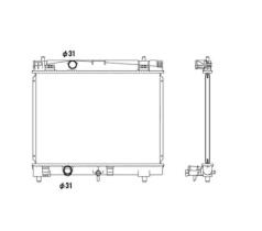 Nrf 53533 - RADIADOR ALU BRAZED TOYOTA YARIS 02