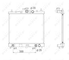 Nrf 53535 - RADIADOR ALU BRAZED NISSAN MICRA 03