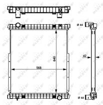  53538 - RADIADOR ALU BRAZED IVECO EUROCARGO