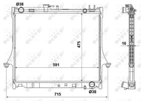 Nrf 53540 - RADIADOR ALU BRAZED ISUZU D-MAX 02-