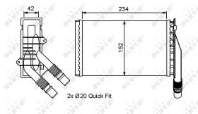 Nrf 53554 - CALENTADOR NISSAN KUBISTAR 03-
