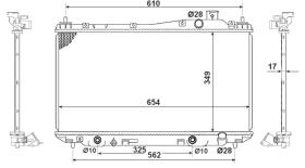 Nrf 53570 - RADIADOR ALU BRAZED HONDA CIVIC 01-