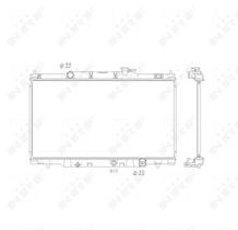 Nrf 53573 - RADIADOR ALU BRAZED HONDA CR-V 02-