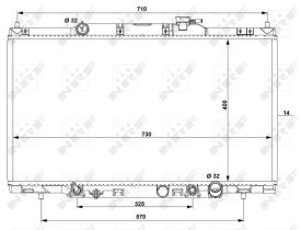 Nrf 53574 - RADIADOR ALU BRAZED HONDA CR-V 02-
