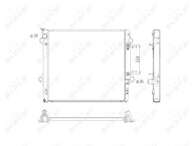 Nrf 53575 - RADIADOR ALU BRAZED TOYOTA LANDCRUI