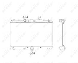 Nrf 53579 - RADIADOR ALU BRAZED FIAT SEDICI 06-