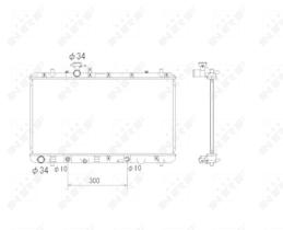 Nrf 53580 - RADIADOR ALU BRAZED FIAT SEDICI 06-