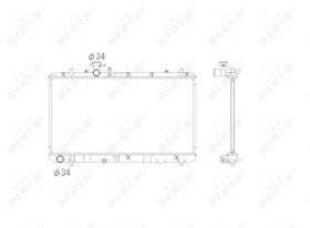 Nrf 53581 - RADIADOR ALU BRAZED FIAT SEDICI 06-