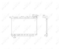 Nrf 53583 - RADIADOR ALU BRAZED NISSAN 100NX 90