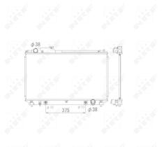 Nrf 53584 - RADIADOR ALU BRAZED LEXUS LS 430 00