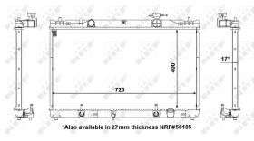 Nrf 53587 - RADIADOR ALU BRAZED TOYOTA CAMRY 01