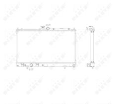 Nrf 53591 - RADIADOR ALU BRAZED MITSUBISHI LANC